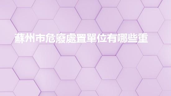 蘇州市危廢處置單位有哪些重塑未來：新技術(shù)驅(qū)動的工業(yè)革新如何塑造我們的生活？